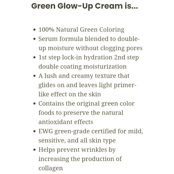 TOVEGAN Green Glow Anti-Wrinkle Cream Full Size  1.69 fl oz - Picture 6 of 9